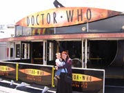 Marnie and Thomas outside the exhibition